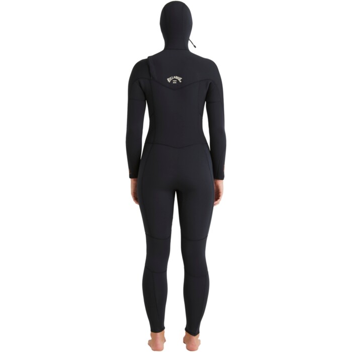 2024 Billabong Womens Synergy Natural 5/4mm Hooded Chest Zip Wetsuit ABJW100217 - Night Fall